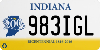 IN license plate 983IGL