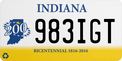 IN license plate 983IGT