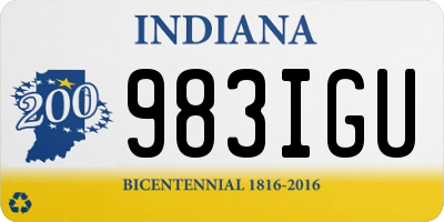 IN license plate 983IGU