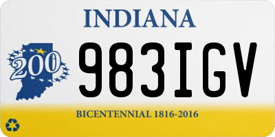 IN license plate 983IGV