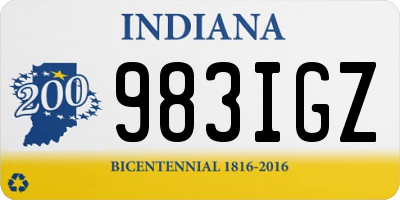 IN license plate 983IGZ