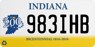 IN license plate 983IHB