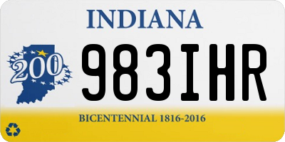 IN license plate 983IHR