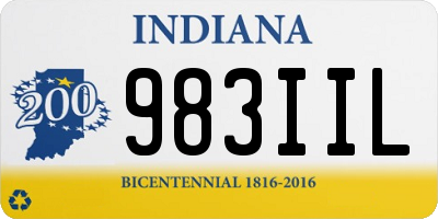 IN license plate 983IIL