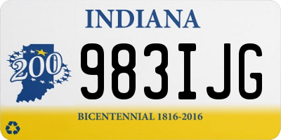 IN license plate 983IJG