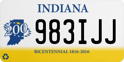 IN license plate 983IJJ