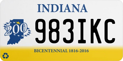 IN license plate 983IKC