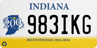 IN license plate 983IKG