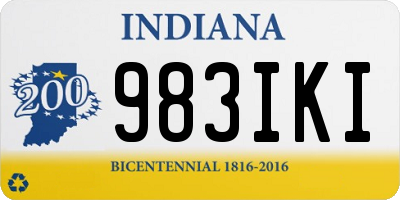 IN license plate 983IKI