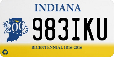 IN license plate 983IKU