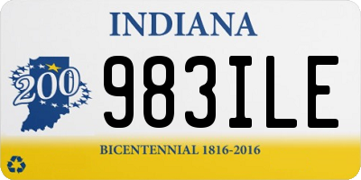 IN license plate 983ILE