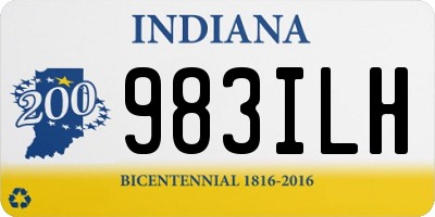 IN license plate 983ILH