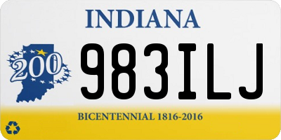 IN license plate 983ILJ