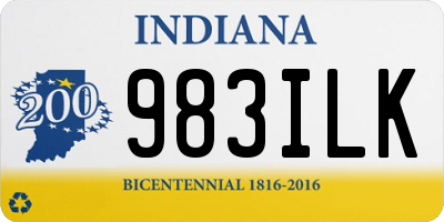 IN license plate 983ILK