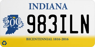 IN license plate 983ILN