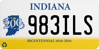 IN license plate 983ILS