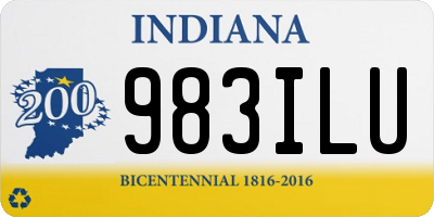 IN license plate 983ILU