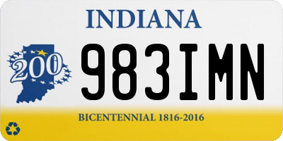 IN license plate 983IMN