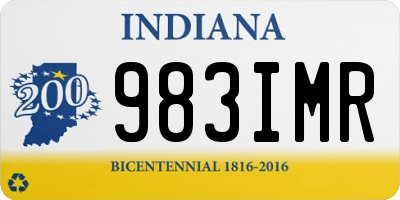 IN license plate 983IMR