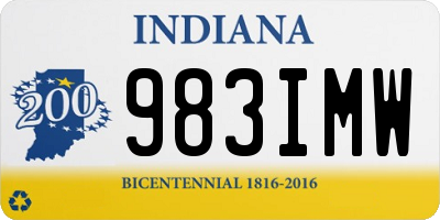 IN license plate 983IMW