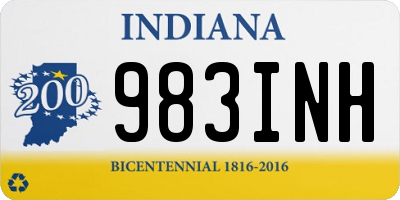 IN license plate 983INH