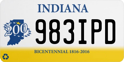 IN license plate 983IPD