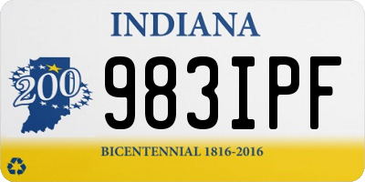 IN license plate 983IPF