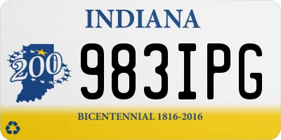 IN license plate 983IPG