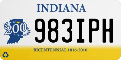 IN license plate 983IPH