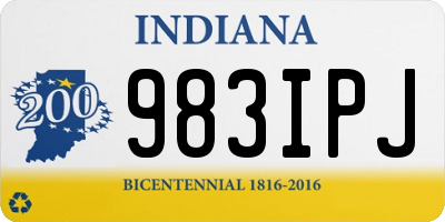 IN license plate 983IPJ