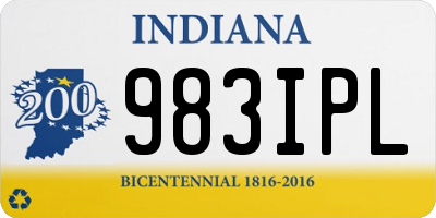 IN license plate 983IPL