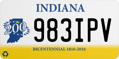 IN license plate 983IPV