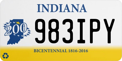 IN license plate 983IPY