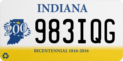 IN license plate 983IQG