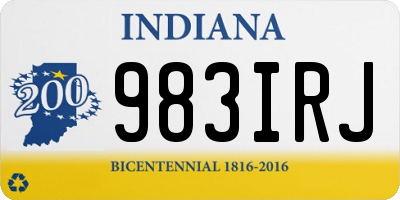IN license plate 983IRJ