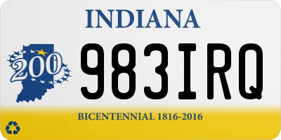 IN license plate 983IRQ