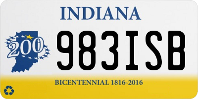 IN license plate 983ISB