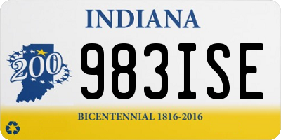 IN license plate 983ISE