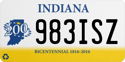 IN license plate 983ISZ