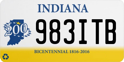 IN license plate 983ITB