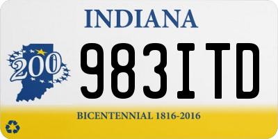 IN license plate 983ITD