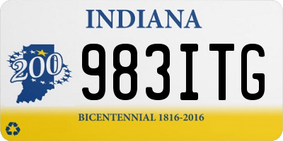 IN license plate 983ITG