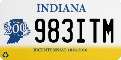 IN license plate 983ITM