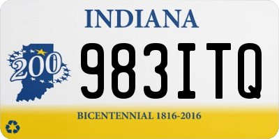 IN license plate 983ITQ