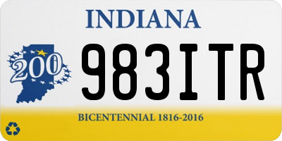 IN license plate 983ITR