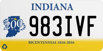 IN license plate 983IVF