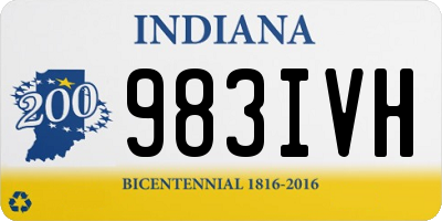 IN license plate 983IVH