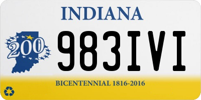 IN license plate 983IVI