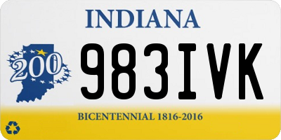 IN license plate 983IVK