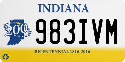 IN license plate 983IVM